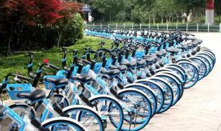 汽车被共享单车包围 汽车被共享单车包围